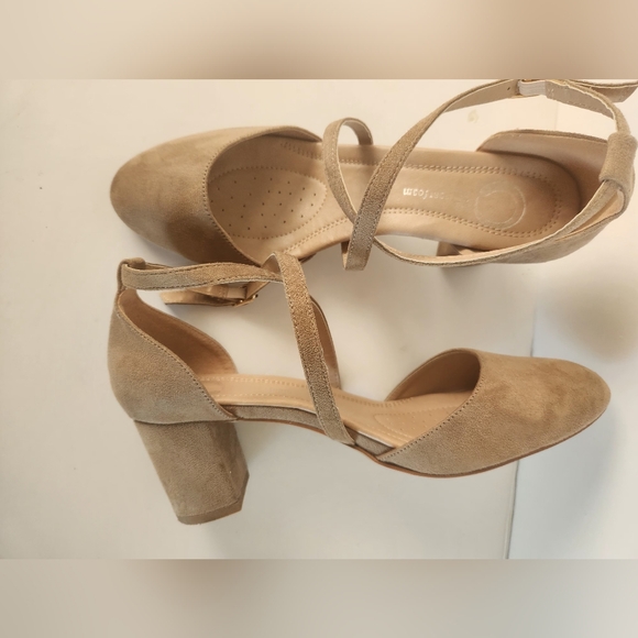 Womens Foster Tru Comfort Foam Almond Toe Block Heel Pumps Size 8.5 - Picture 8 of 9